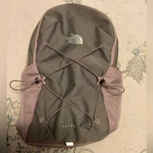 The North Face Charcoal and Lavender Backpack